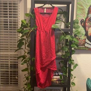 Magenta Hi Low Dress Beautiful Silky Size S/M